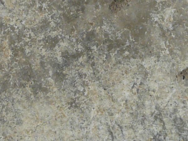 Concrete base in grey tone with various stains on surface.