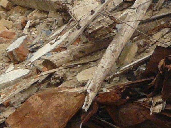 various debris and garbage  texture