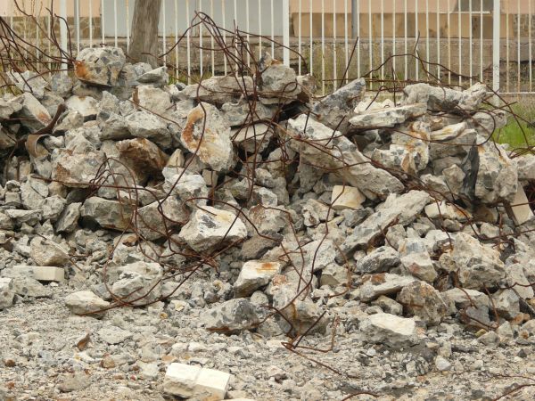 various debris and garbage  texture