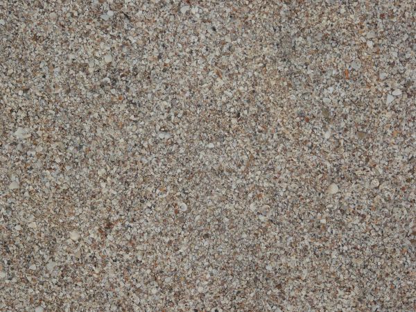 Pebble texture made up of tiny fragments of brown and white shells