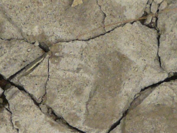 Concrete texture with very rough surface and cracked, crumbling surface.
