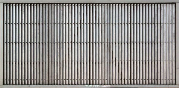 Texture of metal bars in white tone with large nails in surface.